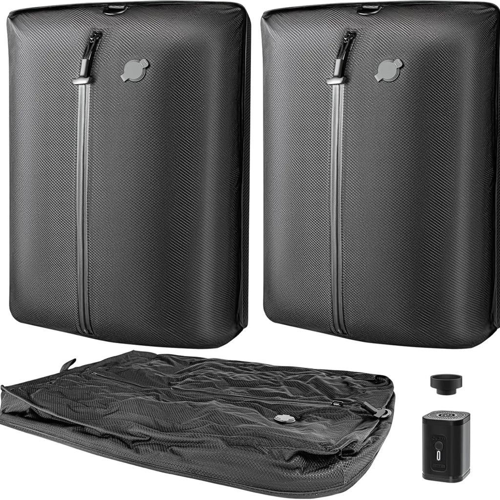 Sohochic Cordless Travel Vacuum Compression Bag Set | IP67 Waterproof 33L Space Saver with Wireless Pump for Clothes, Blankets, Seasonal Storage, Luggage & Suitcases