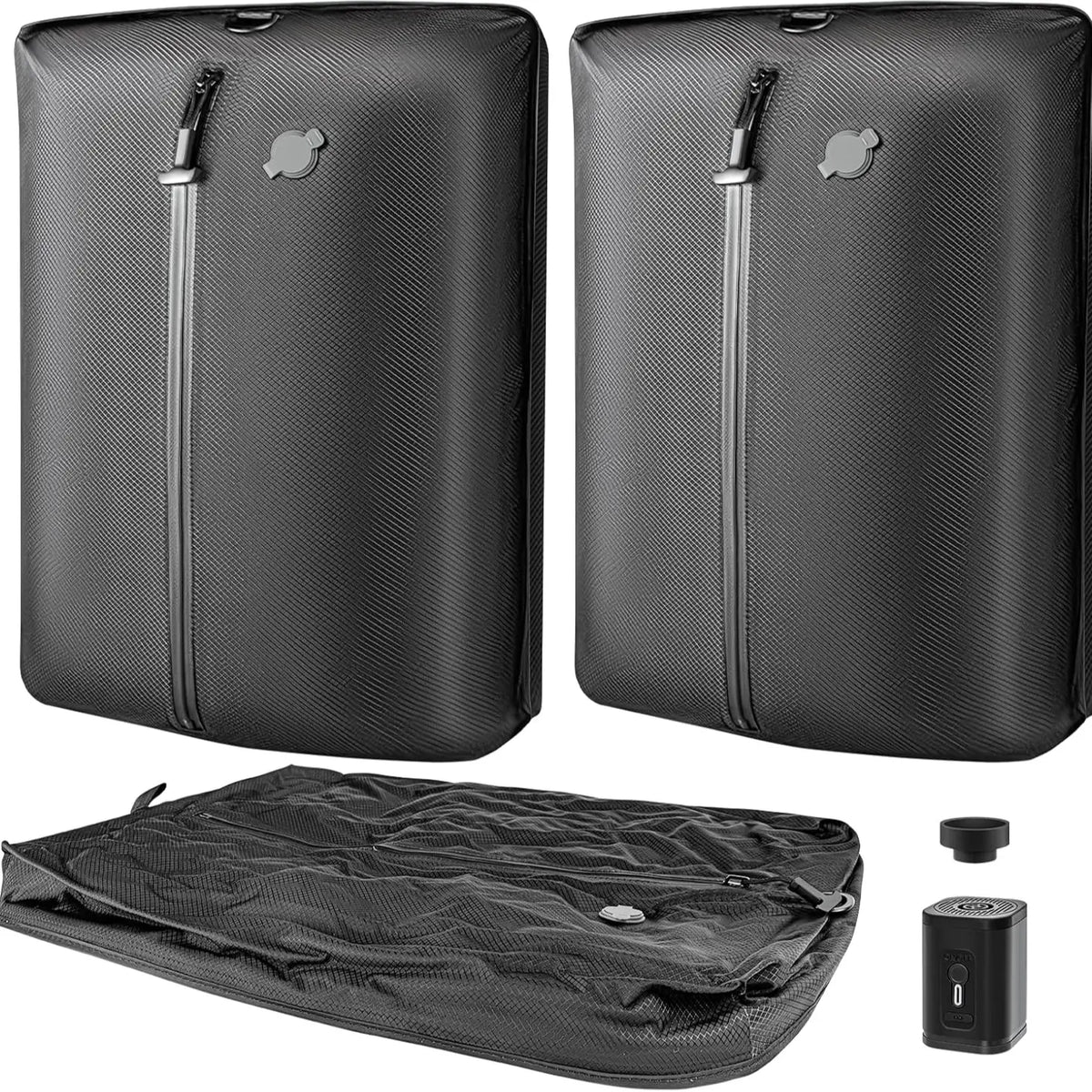 Sohochic Cordless Travel Vacuum Compression Bag Set | IP67 Waterproof 33L Space Saver with Wireless Pump for Clothes, Blankets, Seasonal Storage, Luggage & Suitcases