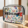 Clear Emergency Multifunctional Storage Bag, Zipper Pouches, Portable Travel Storage Pouch for Snacks, Medicine and Candy, Zipper Space-Saving Bag with Large Capacity, Ideal for Road Trips, Picnics and Daily Snacks, Perfect Gift