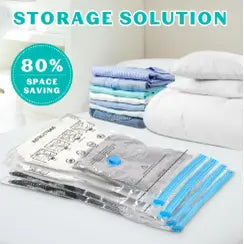 15 Pack Vacuum Seal Bags for Clothing &Travel, Space Saver Vacuum Storage Bags for Blankets,Luggage,Clothes,Comforter, Hand Pump Included (3 Jumbo,3 Large,3 Medium,3 Small,3 Roll）Gift.