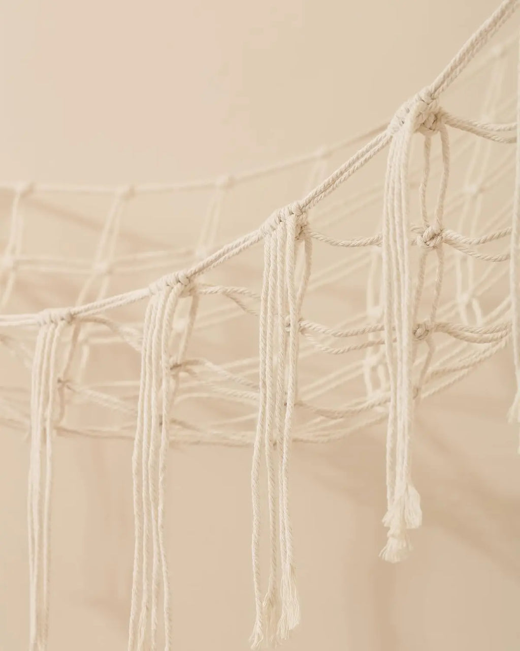 60in Classic Soft Cotton Net Square Stuffed Animal Storage Hammock, Room Organization Products, Kids' Room Playroom Organizer, Boho Wall Decor Plush Toy Holder for Home Nursery Bedroom