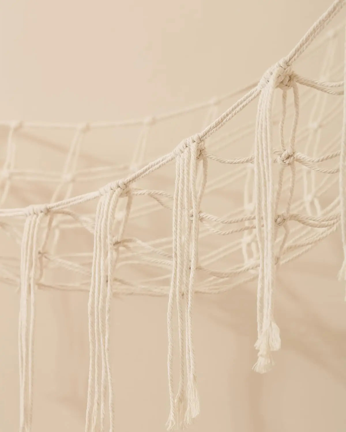 60in Classic Soft Cotton Net Square Stuffed Animal Storage Hammock, Room Organization Products, Kids' Room Playroom Organizer, Boho Wall Decor Plush Toy Holder for Home Nursery Bedroom