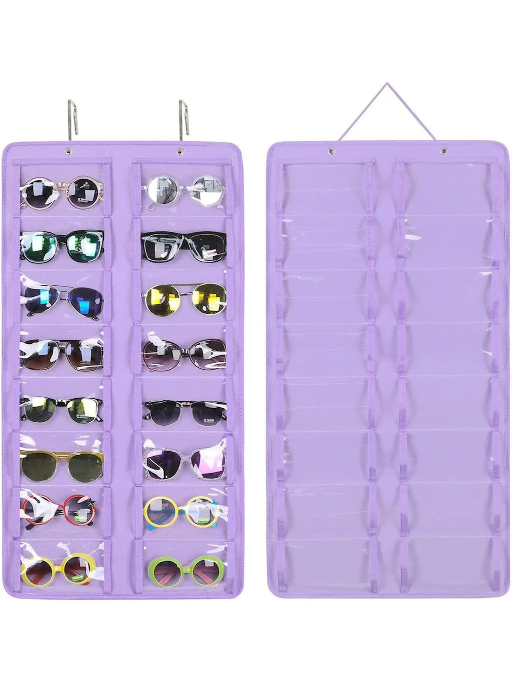 Dustproof Sunglasses Organiser, Wall Mounted Sunglasses Organiser, 16 Compartment Glasses Organiser, Space Saving Storage, Storage Pocket, Protection (Pouch Only), Organizers and Storage