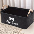Dog Toy Basket, Specially Designed for Dog Toy Storage, Collapsible Dog Toy Box with Handle, Perfect for Storing Pet Toys and Accessories, Organiser, Foldable Storage Basket, Organizing Baskets