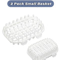 2pcs Plastic Dishwasher Small Item Removable Basket Set - Durable Grid-Design Plastic Baskets, Household Organiser, Organizer Storage Solution for Delicate Kitchen Parts, Kitchen Shelf