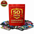 50 Pack Medium 4in x 6.25in Organizer Bags Bundle Assorted Designs
