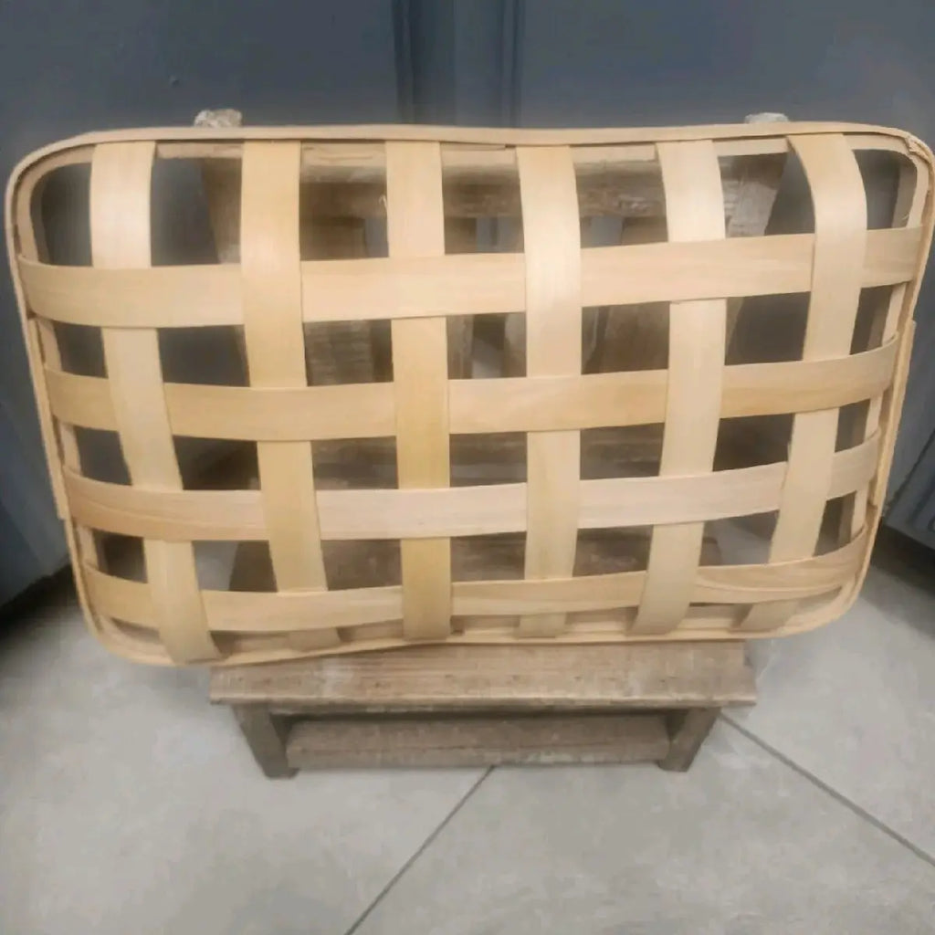 Wood Woven Decorative Shallow Basket Decorative Wall And Craft Decor