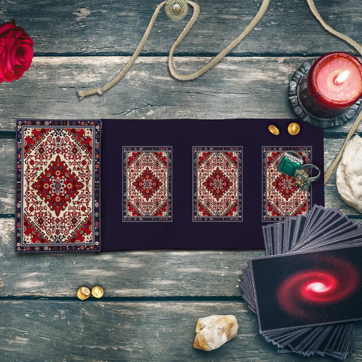 1PC Bohemian-style storage bag, Tarot card storage bag, for Tarot enthusiasts to store cards, polyester creative storage items Organiser, altar astrology ceremony decoration, Organized Storage, Organization Pouch, Storage Pouches