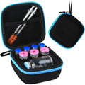 8-Slot Dual-Lightweight Mesh Vial Organiser Pouch with Fixed Slots & Built-In Mesh Accessory Pocket - Multi-Size Peptide Travel Container, Fits 30ml/10ml/3ml Bac Water & Insulin Vials, Fridge-Freezer Safe for Road Trips/Daily Outings (Case Only), Travel S