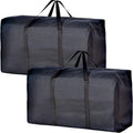 Extra Large Moving Bags - Strong Zippers, Carrying Handles, Space Saving Storage Totes for Clothes, Moving Supplies & Traveling