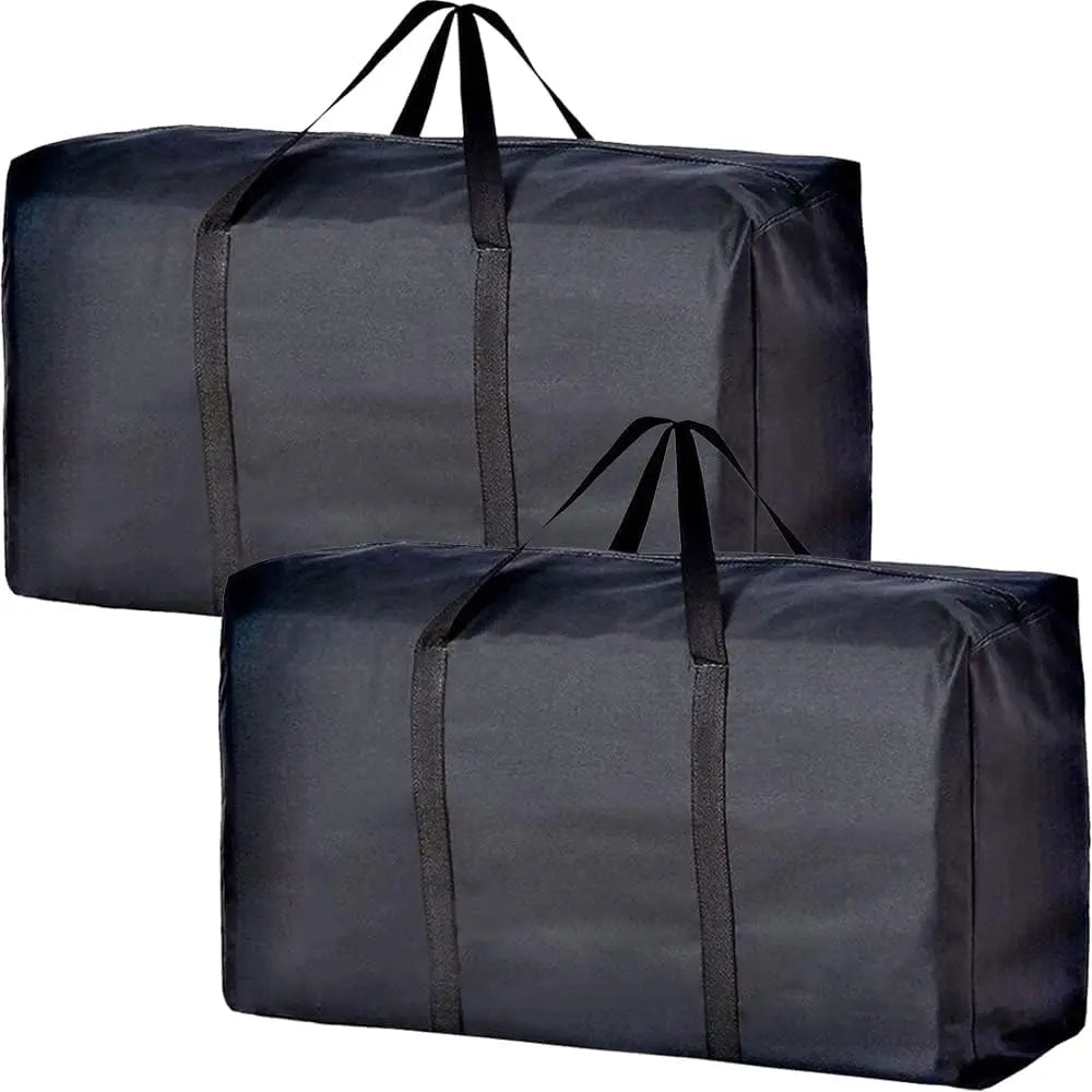 Extra Large Moving Bags - Strong Zippers, Carrying Handles, Space Saving Storage Totes for Clothes, Moving Supplies & Traveling