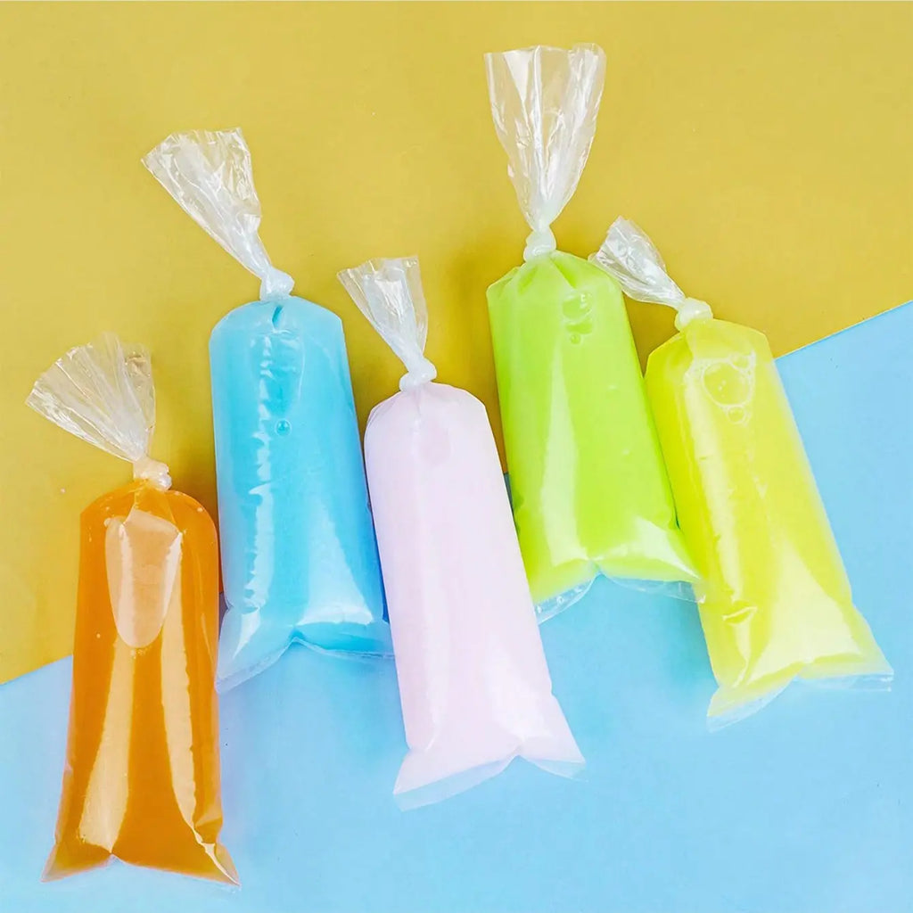50/100 Pack 30cmx5.5cm Candy Bags, Ice Cream Mold Bags, Storage Pouch, Resealable Pouches, Durable Self-Seal Plastic Bags, Ideal for Parties, Travel, Weddings, Kitchen Storage, Resealable Packaging
