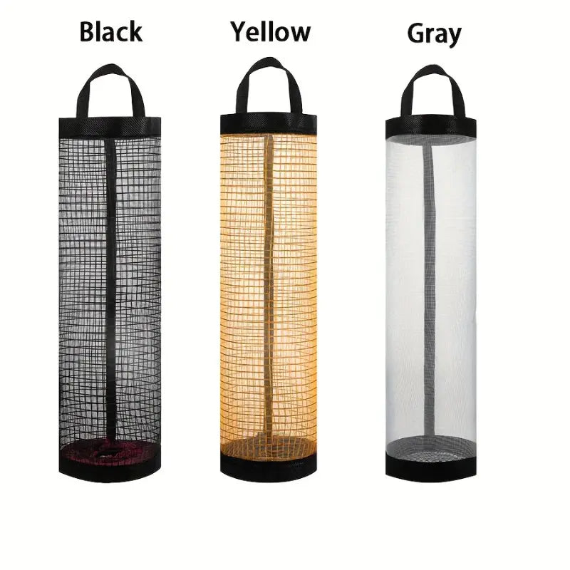 Kitchen one-time use mesh storage bag, foldable and wall-hung garbage bag Organiser