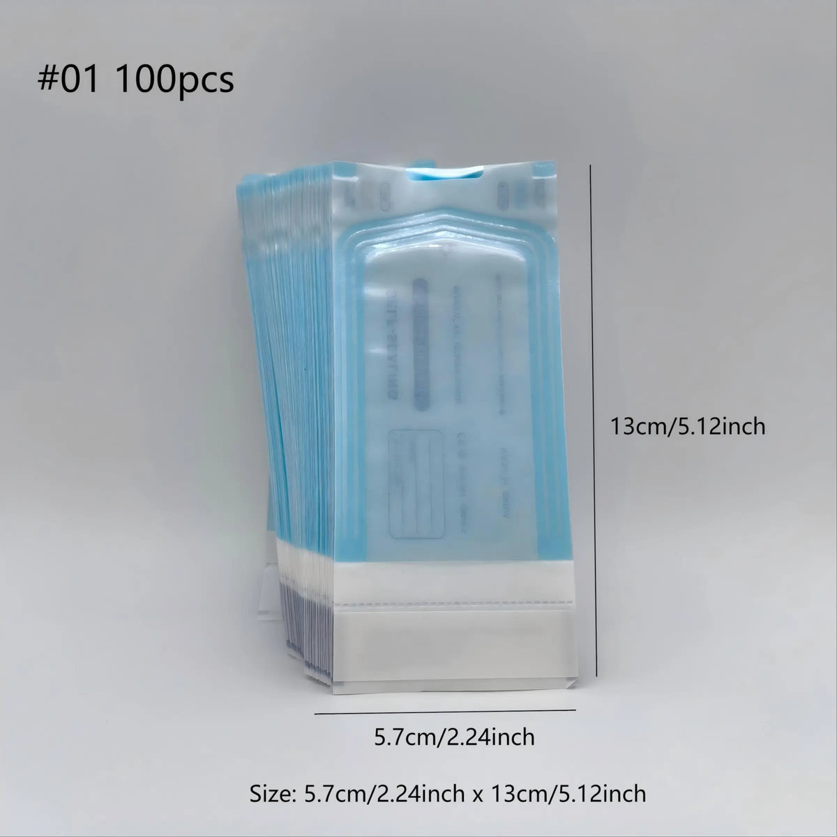 100 Disposable Nail Tool Cleaning Bags, Sterilization Pouches, Self-Seal Hygiene Storage Bags, Durable and Economical, Resealable Pack, Plastic Storage Organizer, Sealing Storage Bags, Organizing Tools, for Salon, Beauty, Hairdresser, Spa