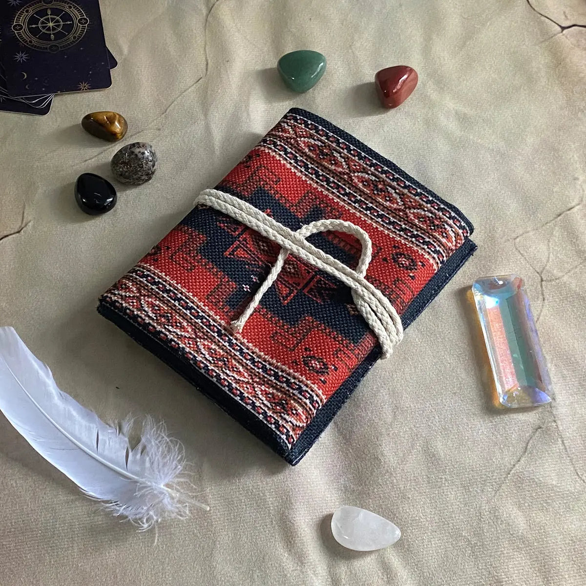 1PC Bohemian-style storage bag, Tarot card storage bag, for Tarot enthusiasts to store cards, polyester creative storage items Organiser, altar astrology ceremony decoration, Organized Storage, Organization Pouch, Storage Pouches