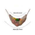 Bohemian Handmade Vegetable Fruit Net Bag, Fruit Basket Net Holder, Cozy Basket, Home Kitchen Hanging Decor, Fruit Storage Bag, Kitchen Organizer, Decorative