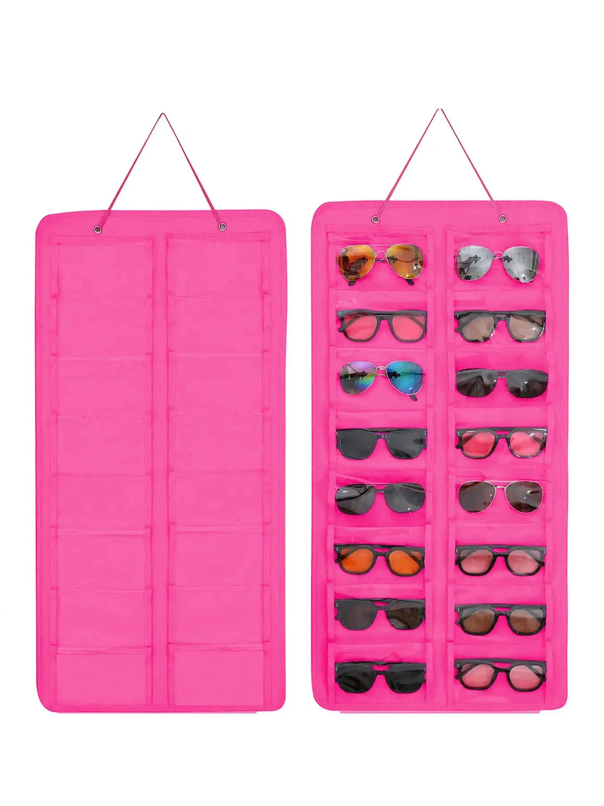 Dustproof Sunglasses Organiser, Wall Mounted Sunglasses Organiser, 16 Compartment Glasses Organiser, Space Saving Storage, Storage Pocket, Protection (Pouch Only), Organizers and Storage