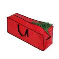 Extra-Large Christmas Tree Storage Container, 600D Waterproof Oxford Cloth Organiser - Adjustable, Fits Up to 7.5 Ft Trees, Heavy Duty, Anti-Tear, Reinforced Handle, Dual Zipper, Wide Opening, Exterior Pockets, Buckle, UV Protection for Garage Use