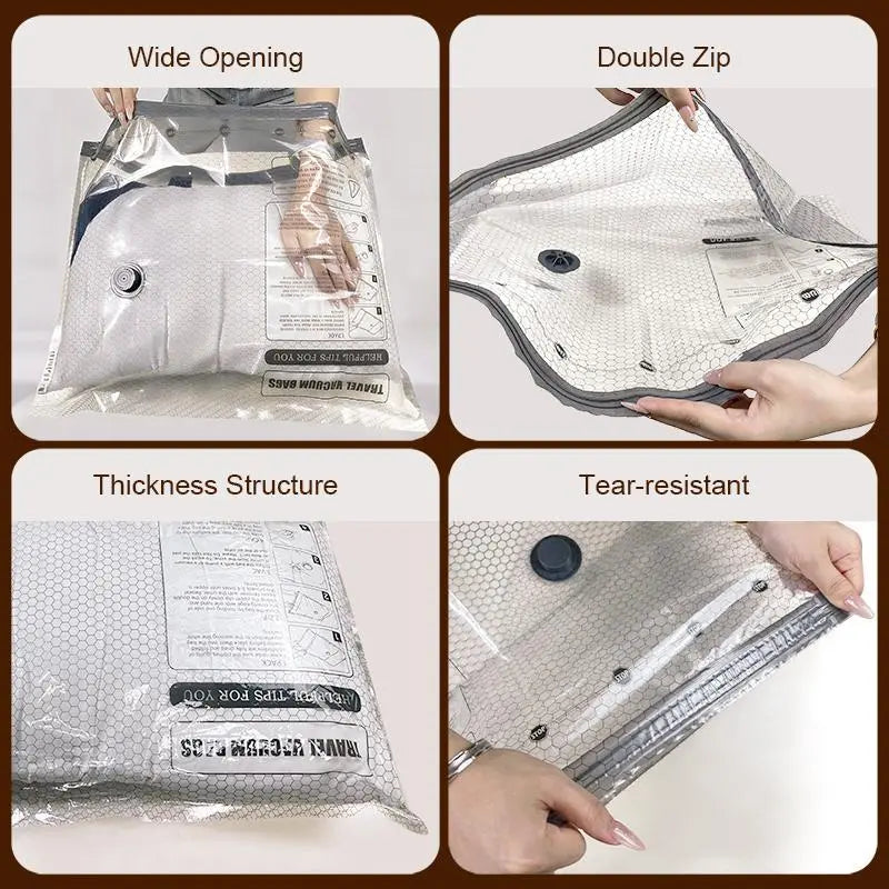 Cordless Vacuum Storage Bags 15pcs Full Set + Wireless Pump - Multifunction Large Storage Bags, USB Rechargeable, 140L/Min Fast Compression, Waterproof Reusable, Plastic Seal Machine for Travel Suitcases & Carry-Ons #tiktokshopstockup sohochic