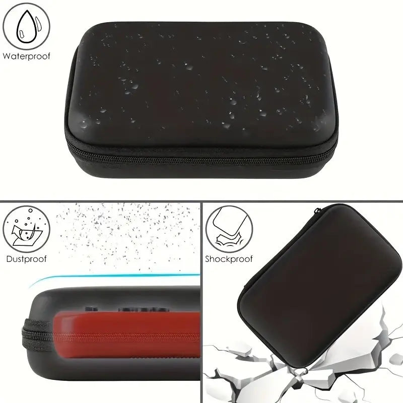Universal Retro Game Console Hard Case - Mini Portable Lightweight Compact Shockproof EVA Carrying Case with for Handheld Retro Games