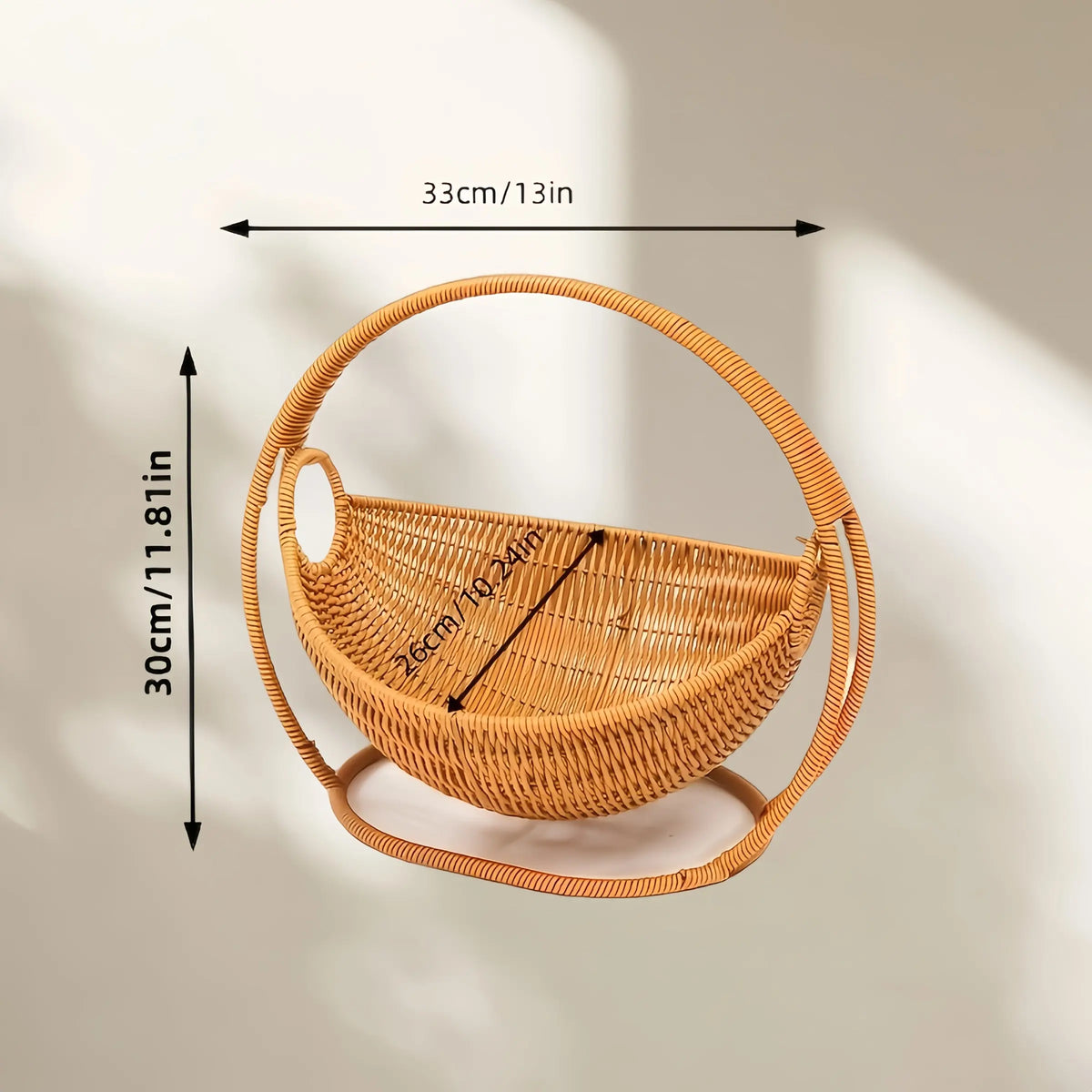 Creative Fruit Basket Mimicking Woven Design, Living Room Snack Candy Storage Basket, Handmade Weaving Fruit Tray, Vegetable Organizer, Decorative baskets