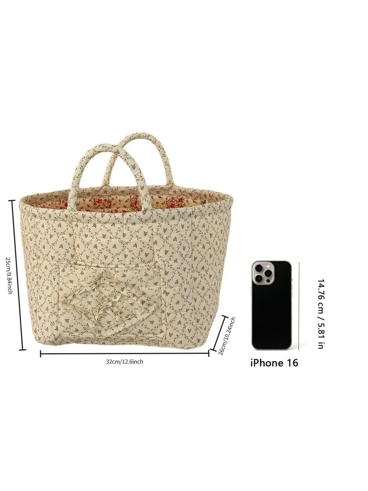 Floral Pattern Flower Fabric Storage Tote Basket, Portable Underwear Organizer, Organizing Baskets, Home Organization for Kitchen Bathroom Bedroom Living Room Office, Decorative Storage Basket