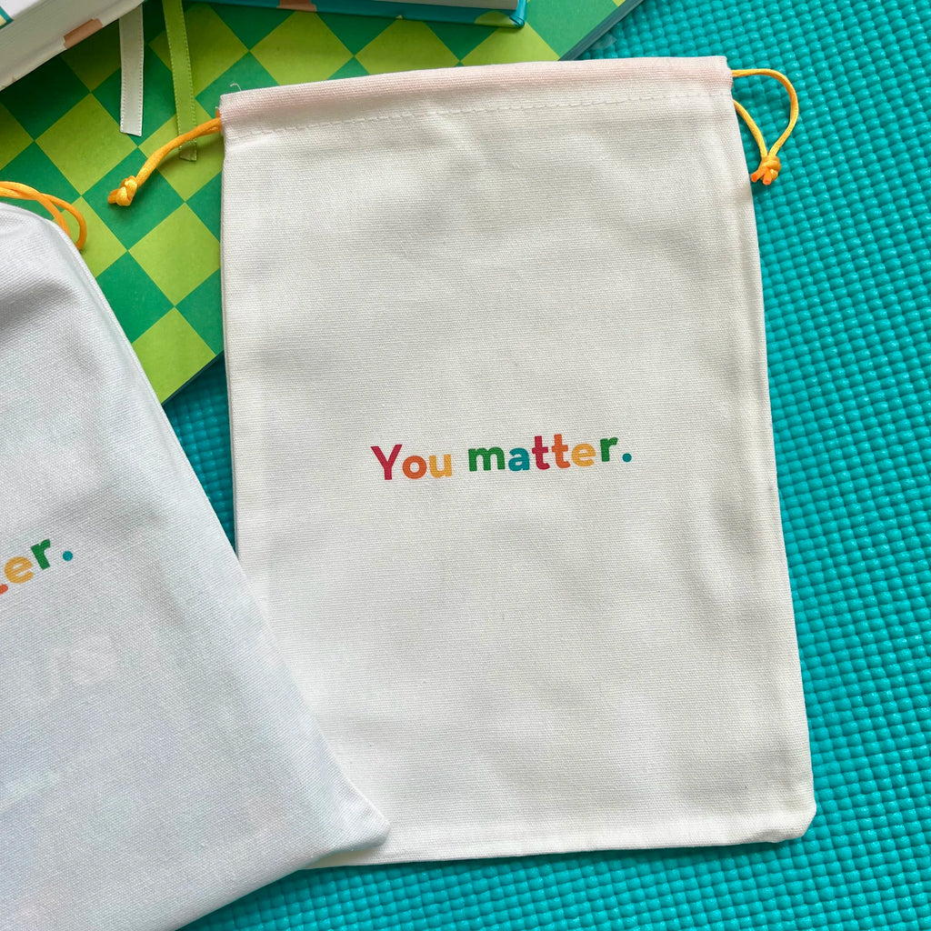 'You Matter' Journal Drawstring Dustbag