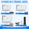 15 Pieces Reusable Vacuum Compression Storage Bags Set with Rechargeable Wireless Pump, Compact Portable Organiser Storage Transportation Bag for Travel Clothing & Home Bedding