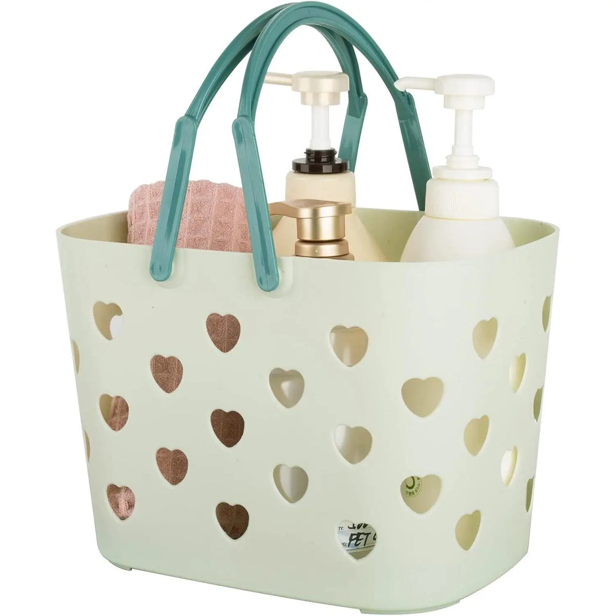 Portable Plastic Shower Caddy Tote with Handle - Organizer Bin for Bathroom, College Dorm - Dorm-Ready Storage for Supply Carrying, Pink, Sohochic Bathroom Gadget