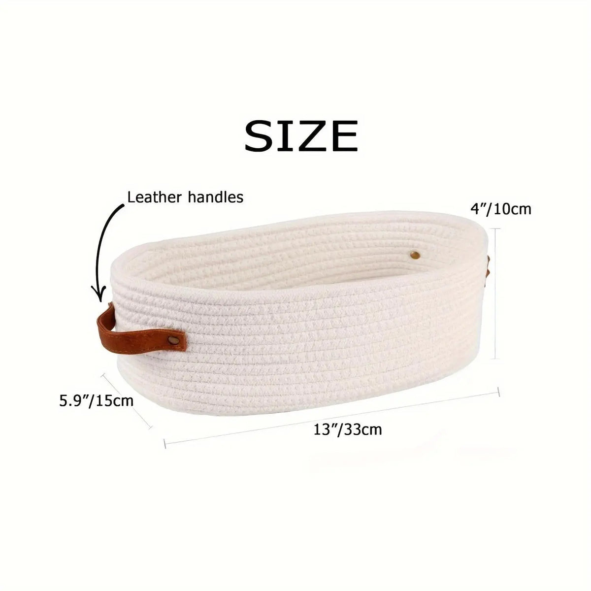 Woven Storage Basket, Multifunctional Bathroom Storage Basket with Handle, Bathroom Organizer for Toilet Paper, Towel, Soap, Shampoo, Toiletries Basket, Bathroom Baskets