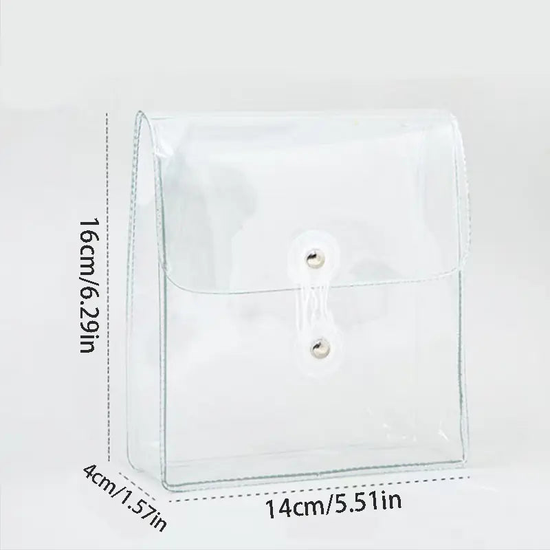Style Transparent PVC Cable Organizer Bag, File Document Storage Pouch, Skincare Accessories Holder, Clear Wire Wrap Bag, Durable Pouch, Multifunctional Storage Solution, Organizers and Storage, Storage Bags