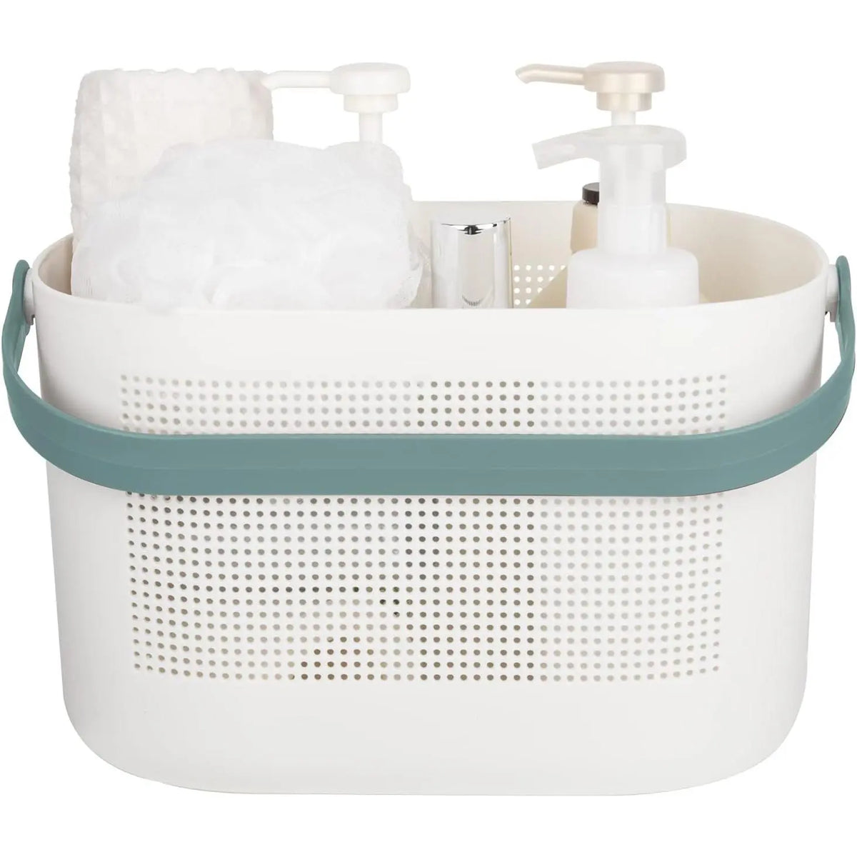Plastic Storage Baskets with Handles, Shower Caddy Shelf Organizers Basket for Bathroom, Kitchen, Dorm Room, Yellow