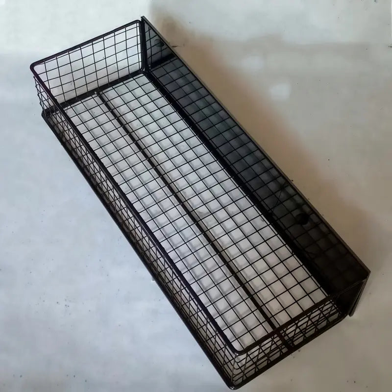 Large Magnetic Iron Large Storage Basket for Refrigerators, Microwaves & Washing Machines - Versatile Kitchen Organizer with Hollow Design, Pantry Organizer, Organizing Baskets