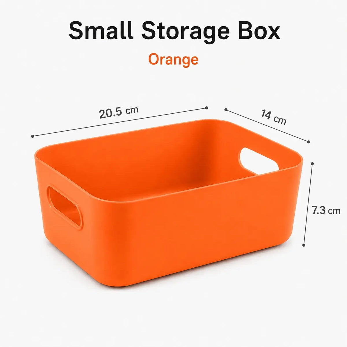 5-Pack Plastic Storage Baskets with Handles, Multi-Purpose Rectangular Organizer, Kitchen Organizers and Storage for Kitchen, Bathroom, Closet, Spices, Snacks, Everyday Items