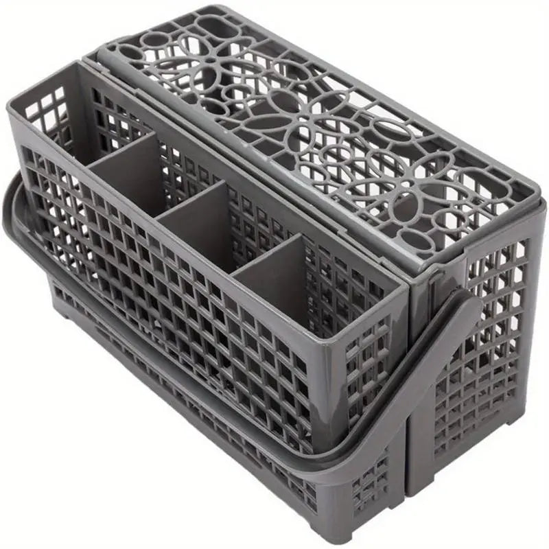 Dishwasher Silverware Replacement Plastic Basket - Utensil/ Cutlery Basket - Compatible with Bosch, Maytag, Kenmore, Whirlpool, KitchenAid, LG, Samsung, Frigidaire, GE