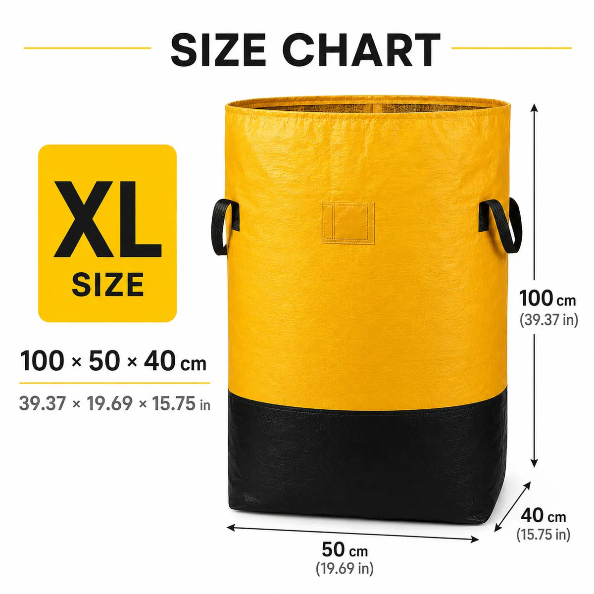 Extra Large Moving & Storage Bags (L, XL Sizes) - Waterproof, Sturdy, Solid, Heavy Duty Totes with Handle, Reinforced Handles, Foldable - Ideal for Bulky Items, Clothes, Blankets (Camping & Hiking Sleeping Gear)
