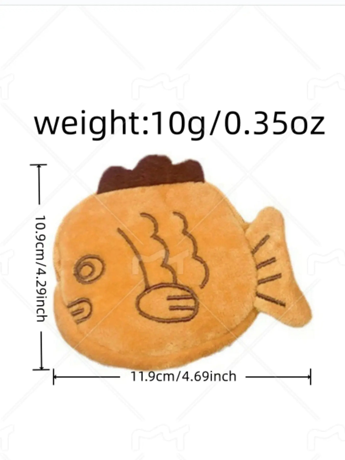 Cute Taiyaki Coin Bag Mouth Envelope Bluetooth-compatible Earphone Data Cable Organizer, Soft Pouch, Storage Bags, Multipurpose, Student Backpack Accessory, Birthday Gift, Car Decoration