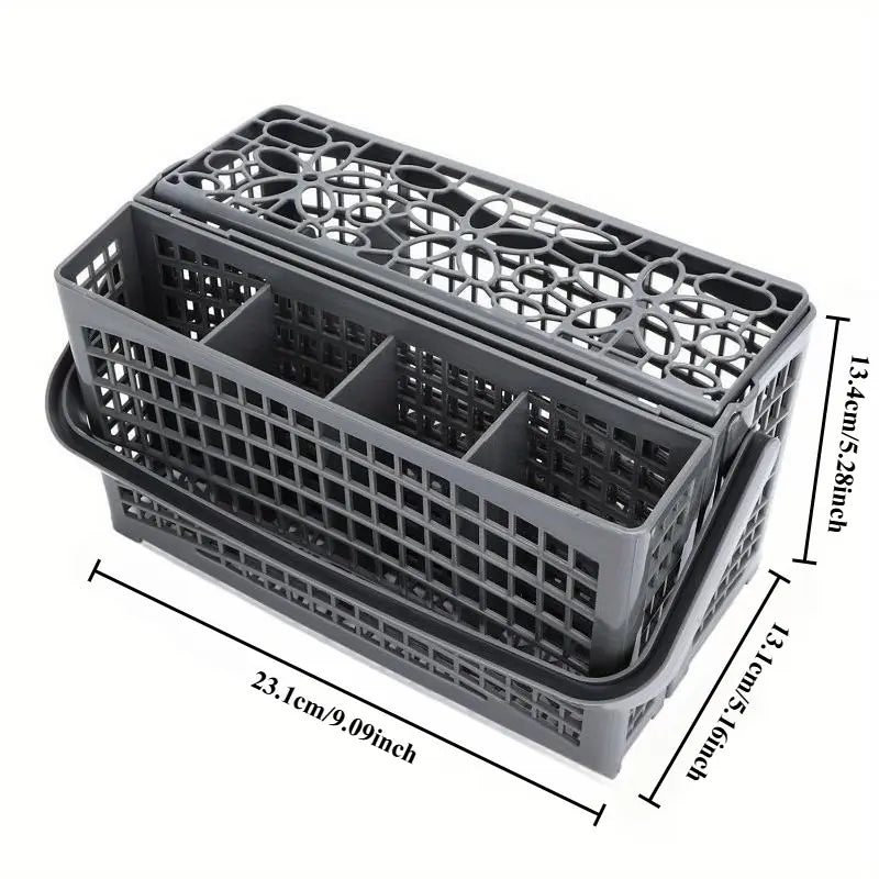 Dishwasher Silverware Replacement Plastic Basket - Utensil/ Cutlery Basket - Compatible with Bosch, Maytag, Kenmore, Whirlpool, KitchenAid, LG, Samsung, Frigidaire, GE