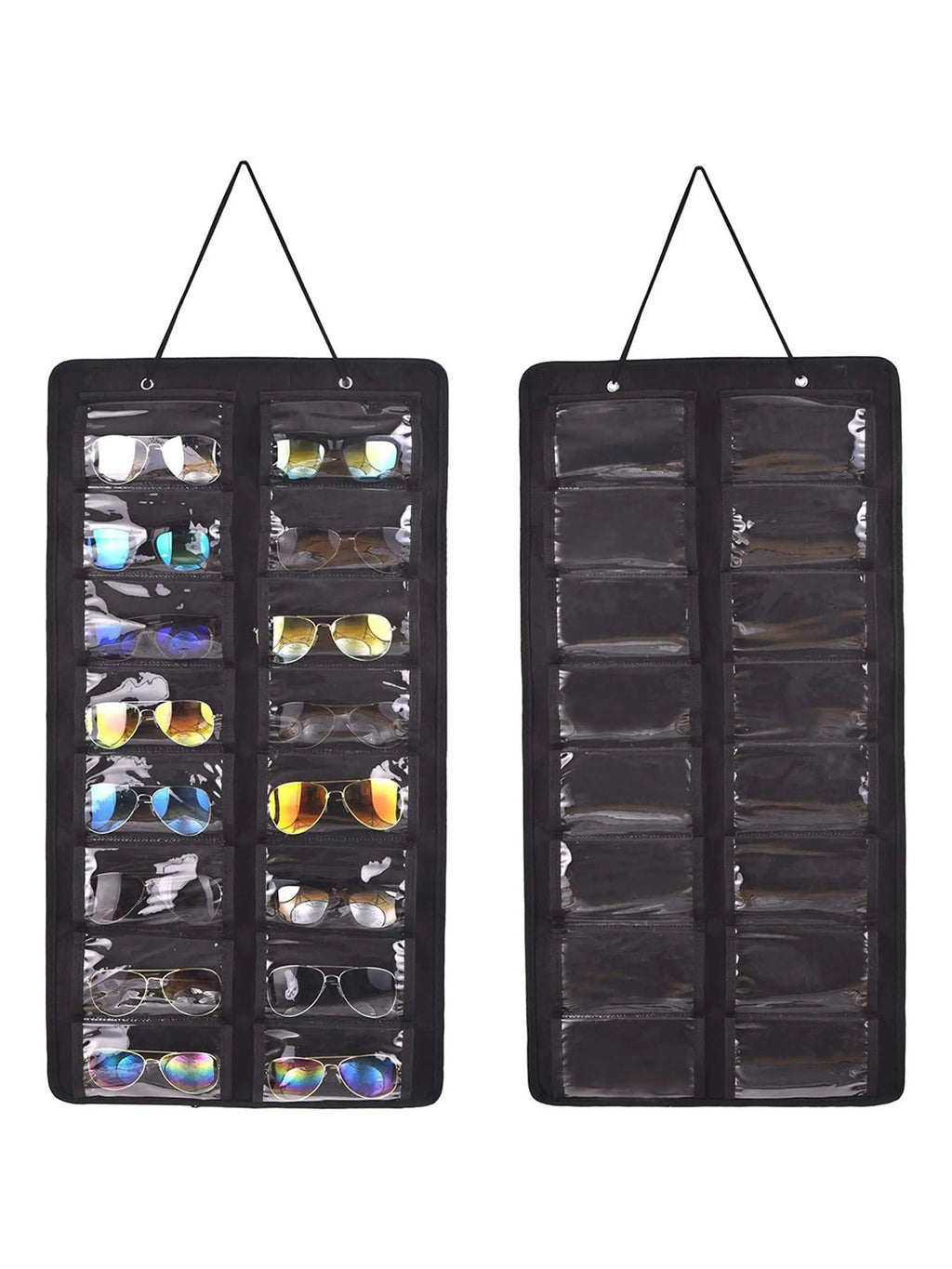 Dustproof Sunglasses Organiser, Wall Mounted Sunglasses Organiser, 16 Compartment Glasses Organiser, Space Saving Storage, Storage Pocket, Protection (Pouch Only), Organizers and Storage