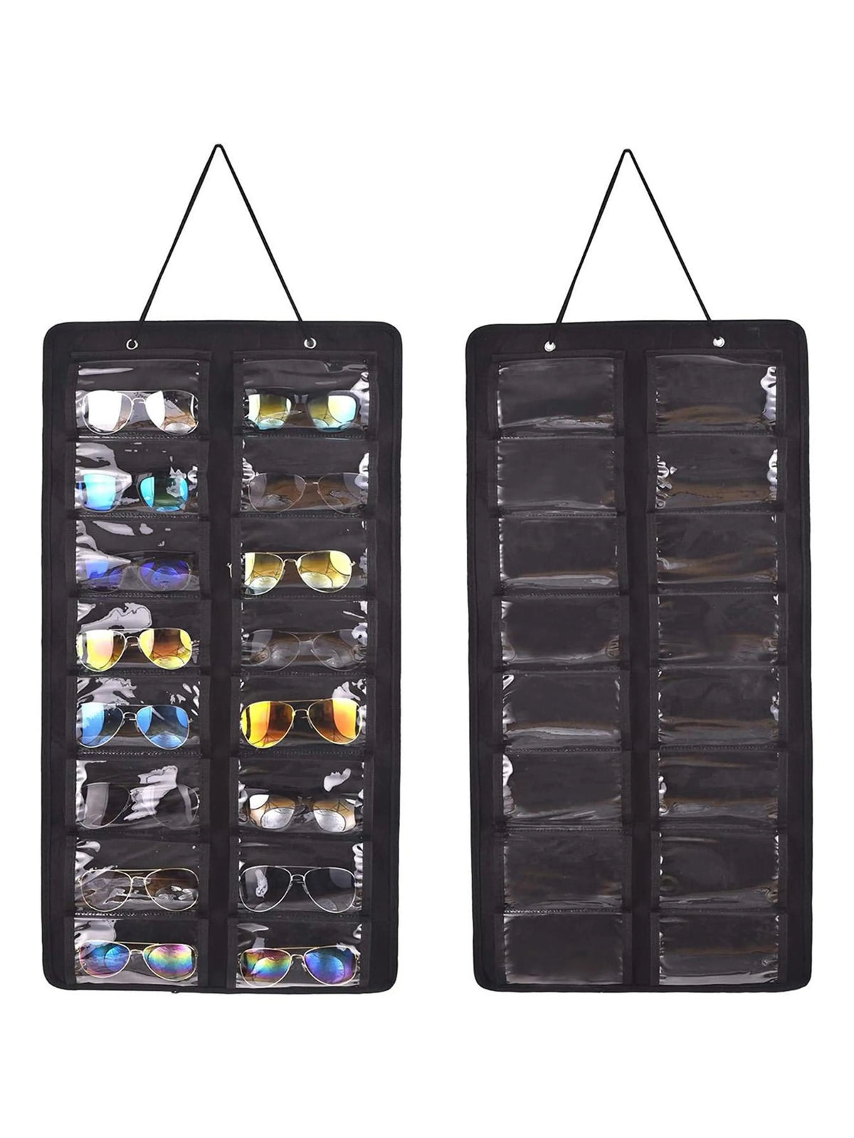 Dustproof Sunglasses Organiser, Wall Mounted Sunglasses Organiser, 16 Compartment Glasses Organiser, Space Saving Storage, Storage Pocket, Protection (Pouch Only), Organizers and Storage