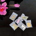 100pcs Collapsible Ziplock Storage Bags, 1.2"x1.2" 4 Mil Thick Reusable Plastic Mini Zipper Baggies for Pills, Jewelry Parts, Waterproof Home Organizer Pouch
