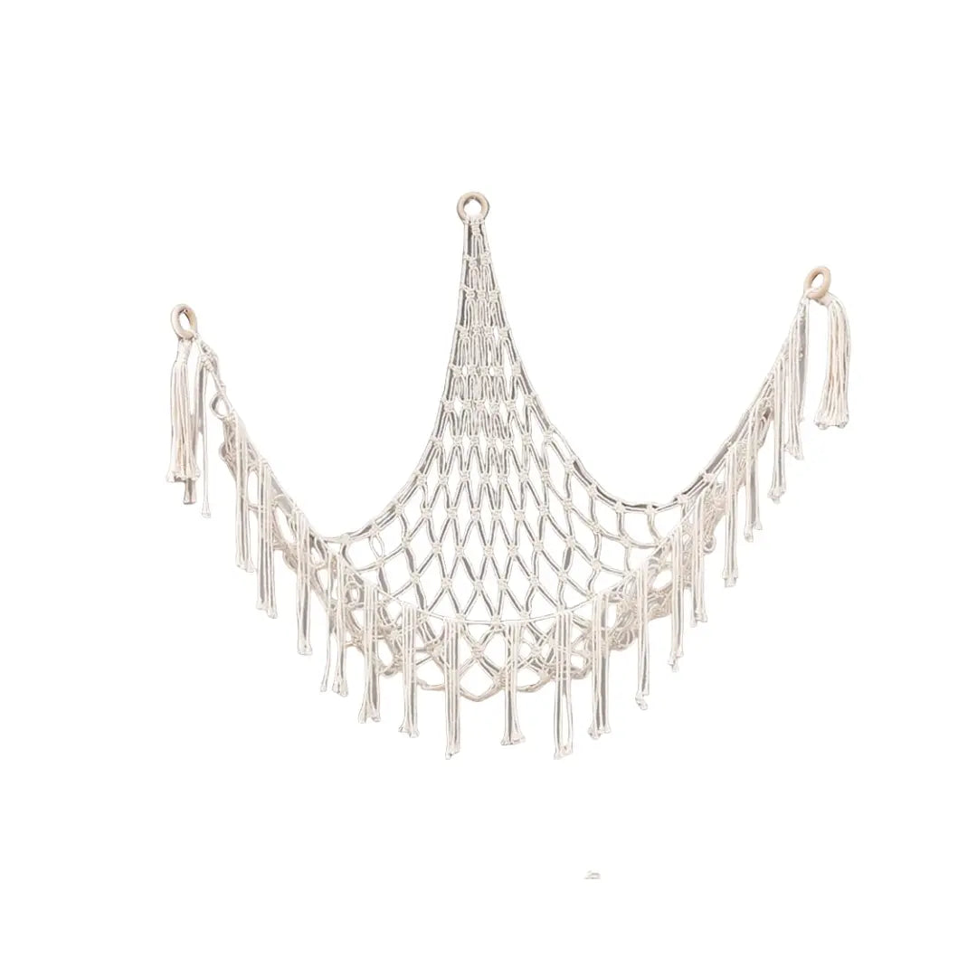 Plush Toy Net, Handwoven Rope Wall-Mounted Triangle Storage Basket, Hanging Basket, Wicker Basket for Living Room Bedroom Dormitory Home Organizer, Baskets for Organizing, Hangable, House Organizers, Maximize Space